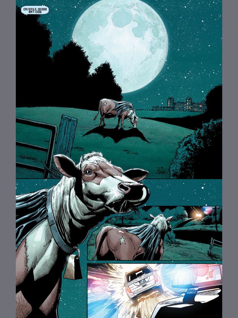 Bat-Cow. . HS OF NOW PM RND THIS. Getting real sick of seeing these characters being inserted into existing storylines just so feminists have someone they can identify with.