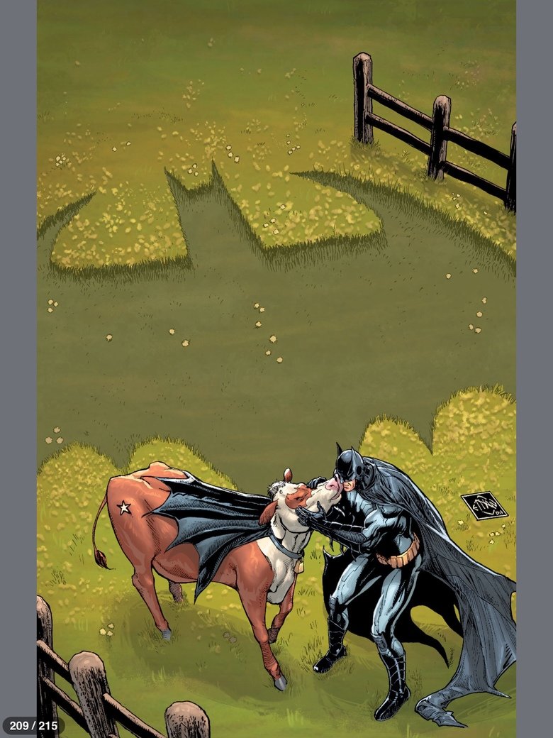 Bat-Cow. . HS OF NOW PM RND THIS. Getting real sick of seeing these characters being inserted into existing storylines just so feminists have someone they can identify with.