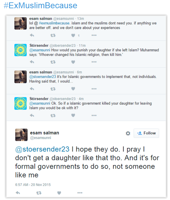 #exmuslimbecause. . Share your story at: y @CEMO_ forkert f Mush Be going {me on 10. 12. 2015 t) Council OF Ex; -Muslims Britain. Cannot wait for SJWs and regressive-Leftists dismissing these people as Uncle Toms, Porch monkeys and self-loathing wannabe whites... Keep going Maryam, you are