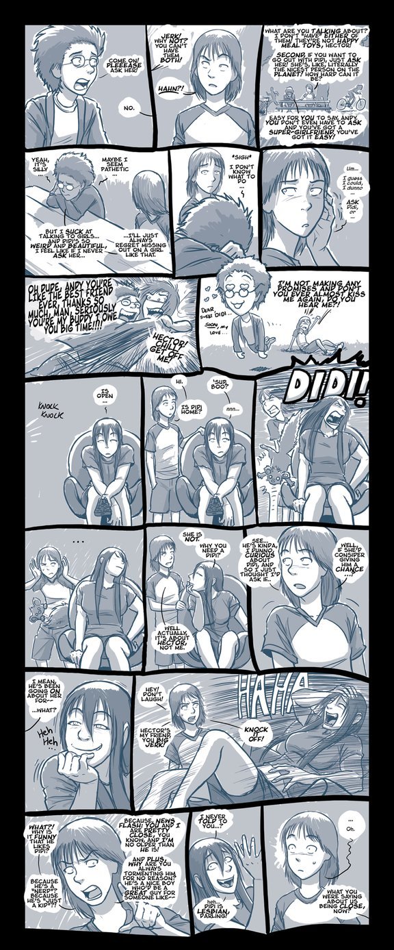 Bomango - 11. Here's a little bit from VanHeist's notes for some extra info on that last comic: "Bomango" has existed, mostly within this gallery, for