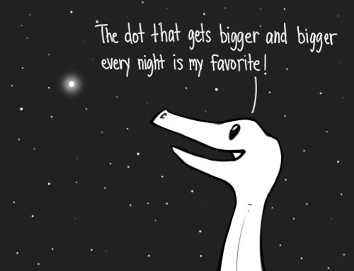 brutal.. . were a let more stars visible to the dinosaurs because there was no light pollution? did they like the stars'? did they know what they were Ctr did t