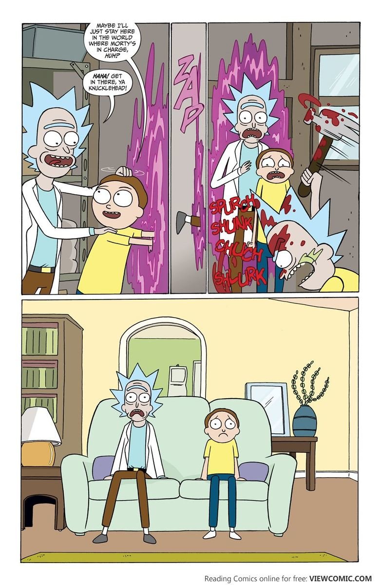 Rick and morty the swap comic